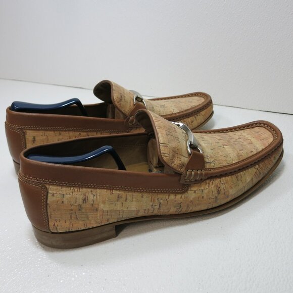 Donald J. Pliner Dannieco Horse Bit Leather Loafers Shoes Men\'s Footwear Sz 14